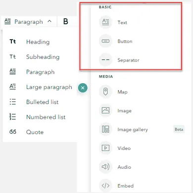 Content Options