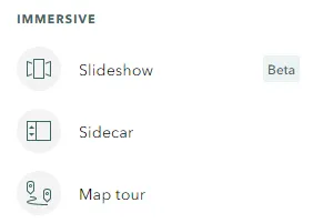 Immersive Options