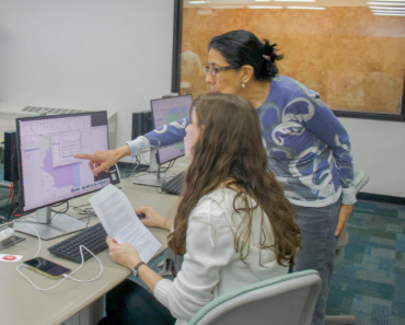 workshop at computer